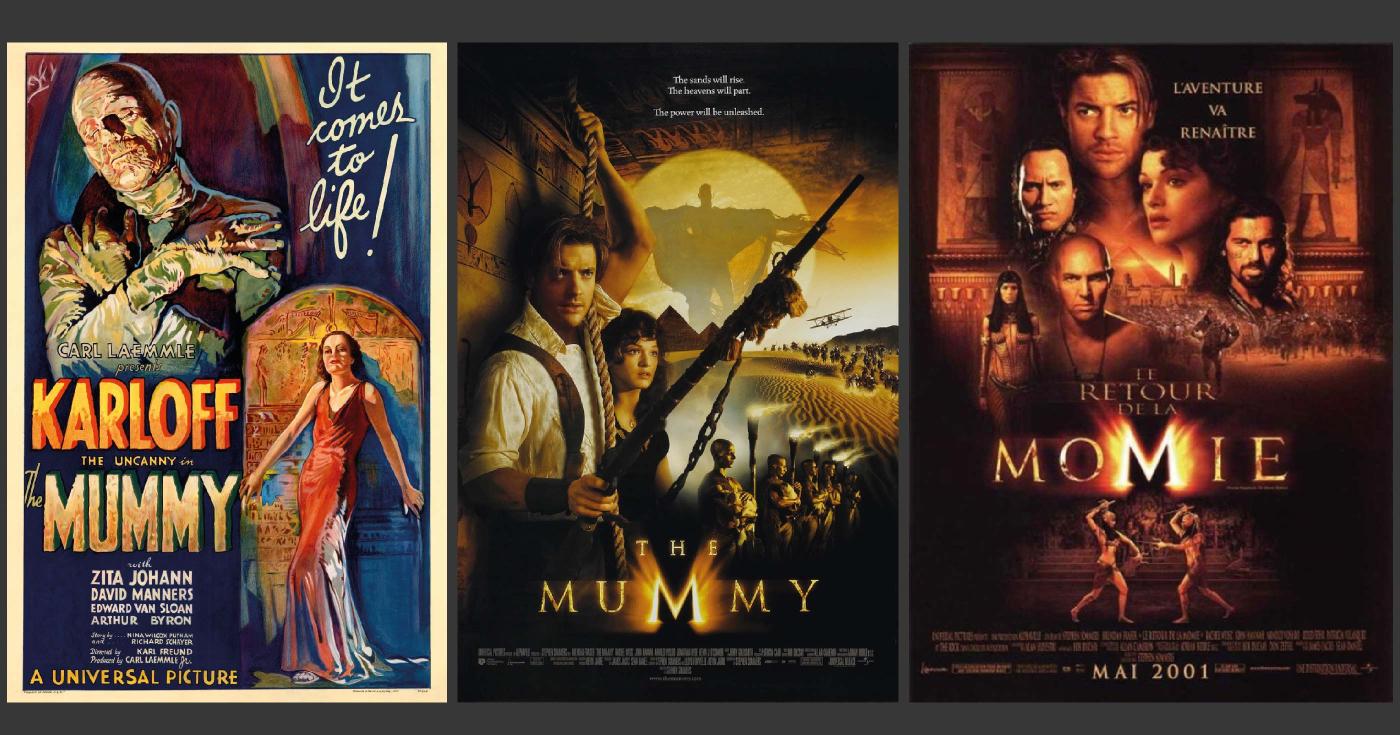 Montage de trois affiches de films.