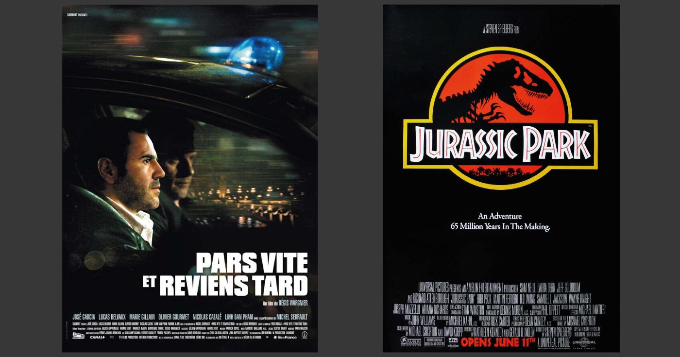 Montage de deux affiches de films.